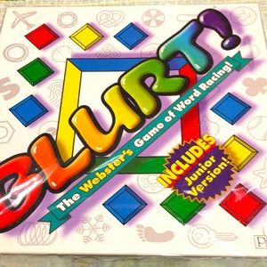 Blurp Webster’s Game of Word Racing includes Junior Version Complete Very Nice
